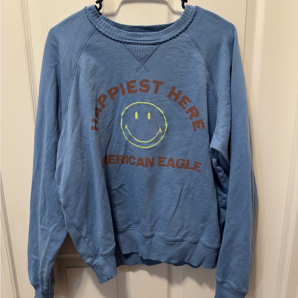 American Eagle Smiley Crew-neck Sweatshirt